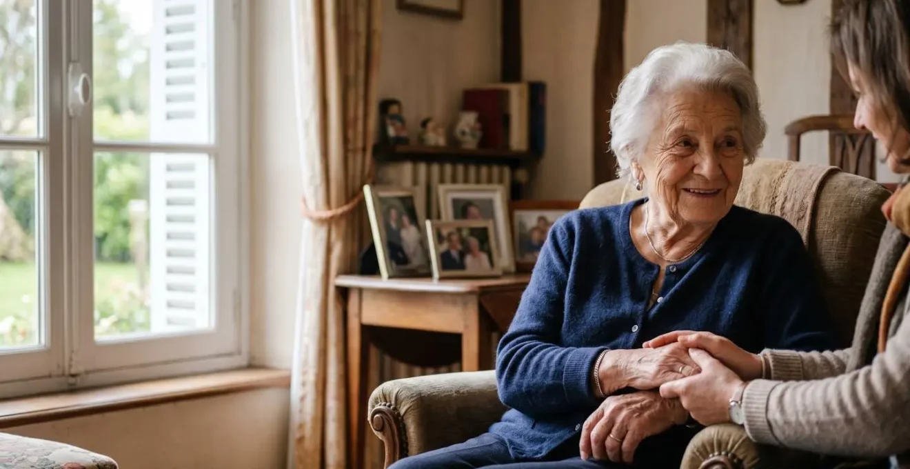 Accompagnement d'un senior dans son domicile avec aide professionnelle